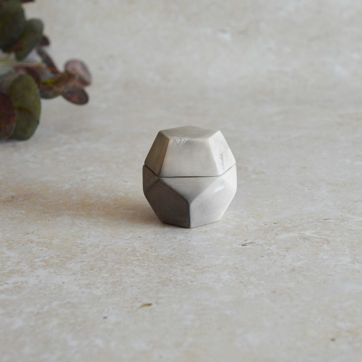 Smoke Fired Dodecahedron | Small | Smoke Fired | Porcelain