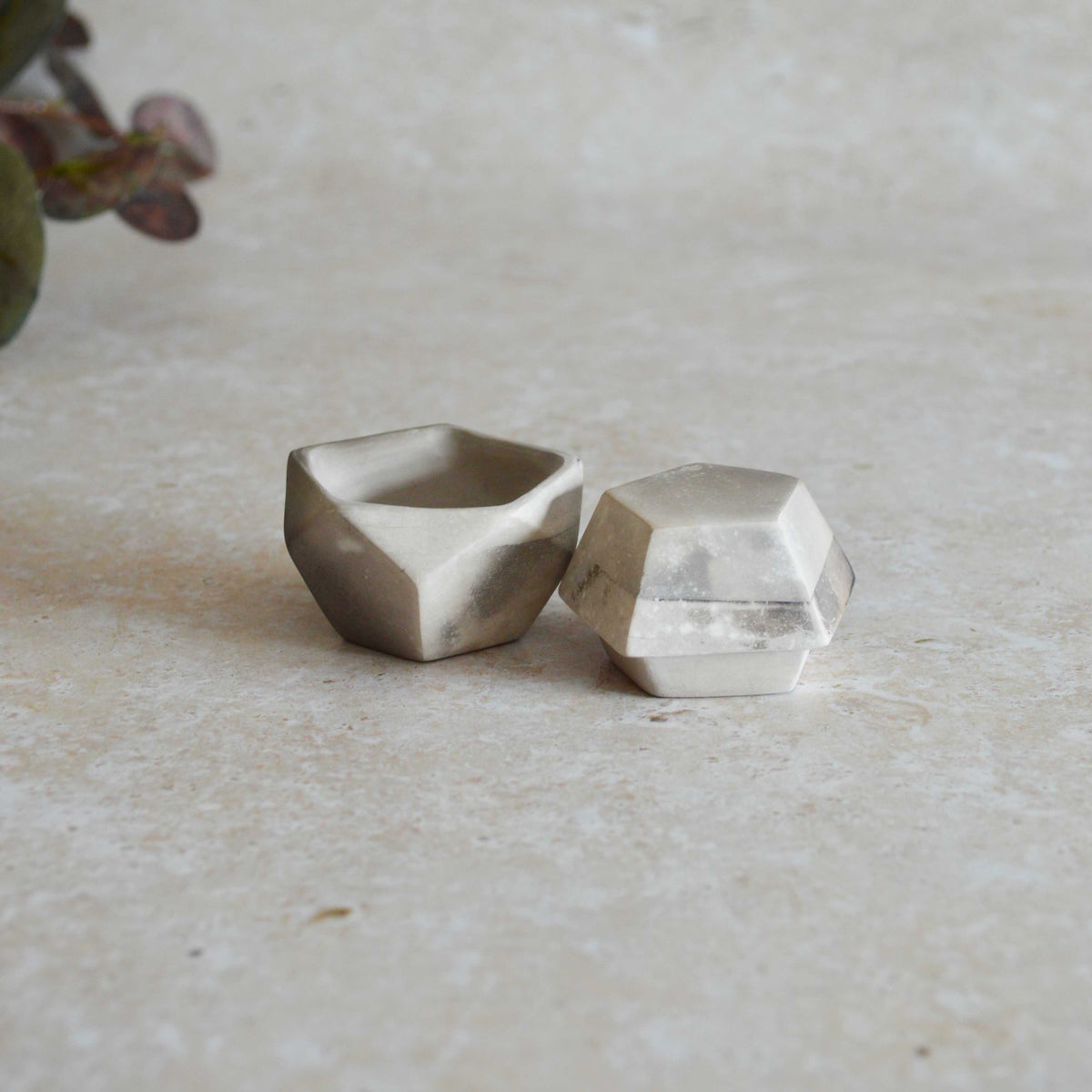 Smoke Fired Dodecahedron | Small | Smoke Fired | Porcelain