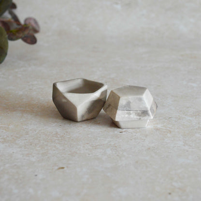 Smoke Fired Dodecahedron | Small | Smoke Fired | Porcelain
