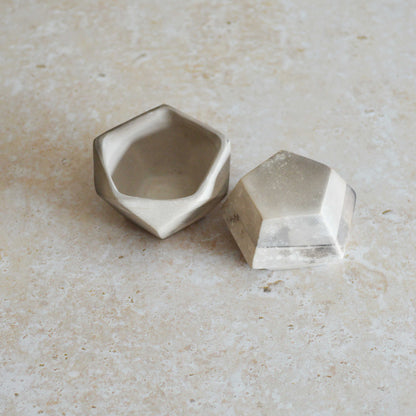 Smoke Fired Dodecahedron | Small | Smoke Fired | Porcelain