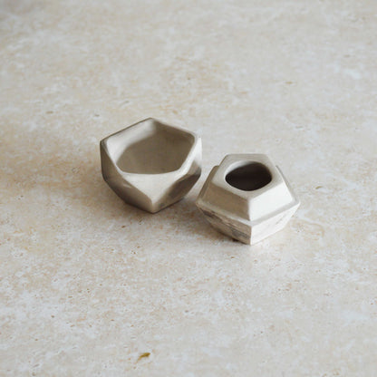 Smoke Fired Dodecahedron | Small | Smoke Fired | Porcelain