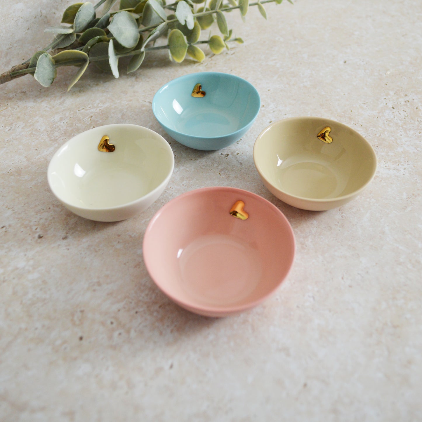 Seconds* Small Trinket/Ring Dish With A Gold Embossed Heart | Ring Dish | Jewellery | Porcelain (A12, A11, B58, B59)