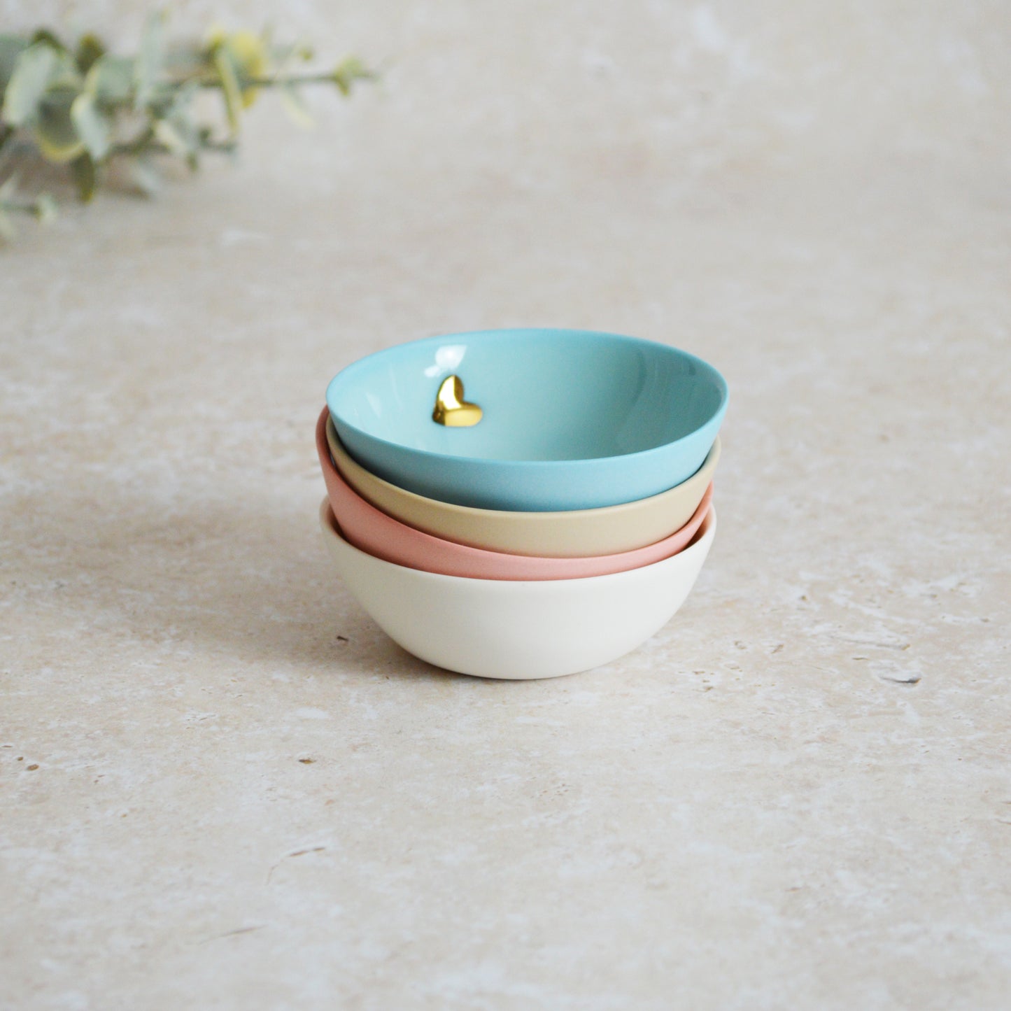 Seconds* Small Trinket/Ring Dish With A Gold Embossed Heart | Ring Dish | Jewellery | Porcelain (A12, A11, B58, B59)